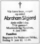 Obituary_Abraham_Silgjerd_1989