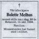 Obituary_Bolette_Christine_Melhus_1998