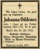 Obituary_Johanna_Eriksdatter_1933