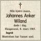 Obituary_Johannes_Anker_Wiland_1985