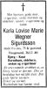 Karla Lovise Marie Wegner Sigurtson