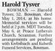 Obituary_Harold_Tysver_2014