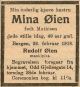 Marie "Mina*" Halvorine Mathiesen