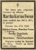 Martha Karine Olsdatter Fosen*